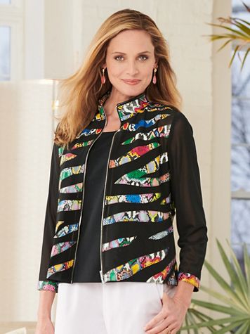 Rainbow Zebra Stripe Jacket - Image 3 of 3