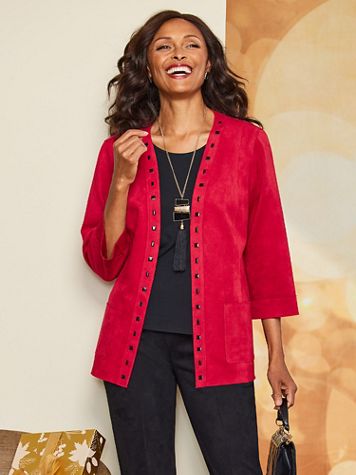 Alfred Dunner Faux Suede Jacket - Image 1 of 1