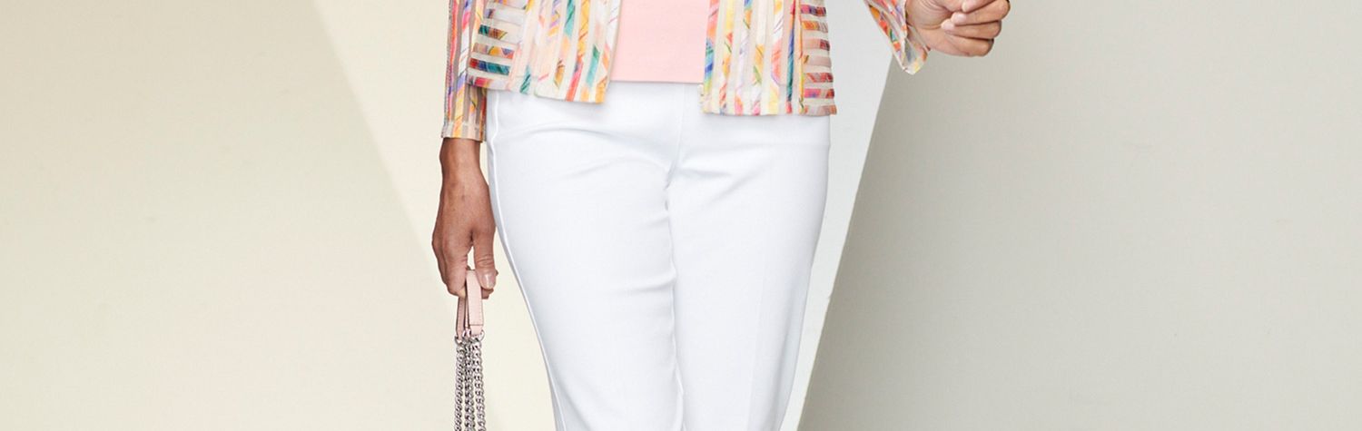 Rainbow Stripe Mesh Jacket & Slimtacular Ultimate Fit Pants