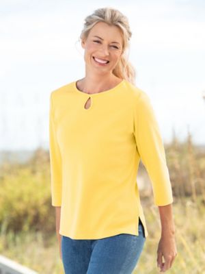 women's petite long sleeve t shirts