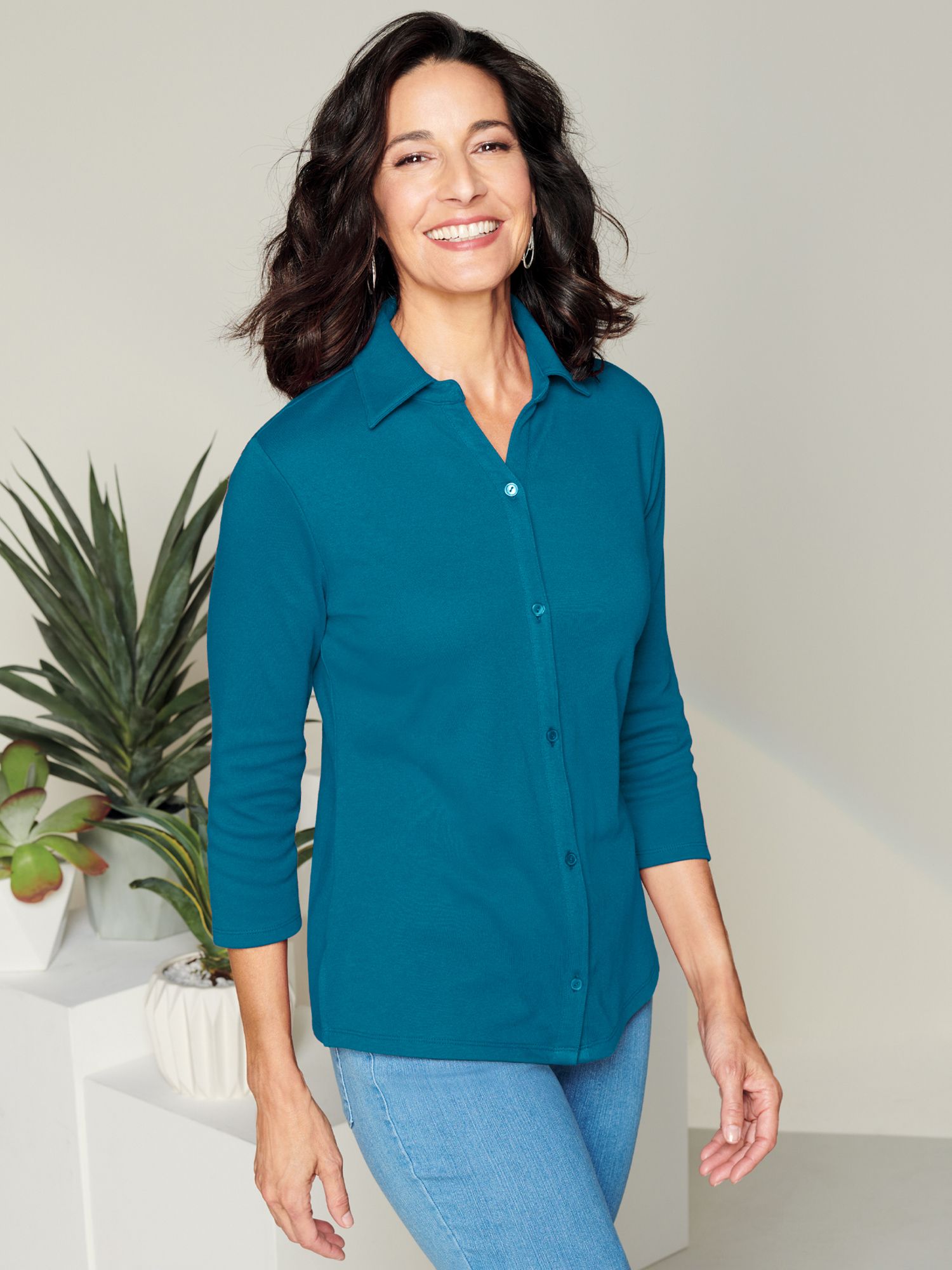 Essential Button Front Shirt