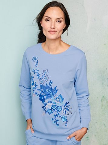Full Bloom French Terry Pullover