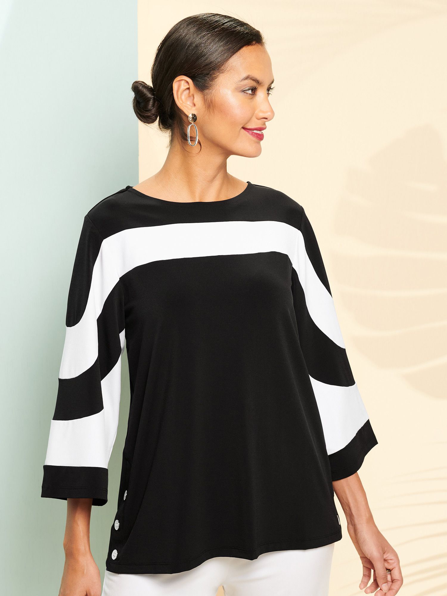 Colorblock Stripe Tee