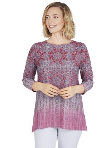 Ruby Rd® Cozy Up Shark Bite Hem Top - Image 1 of 2