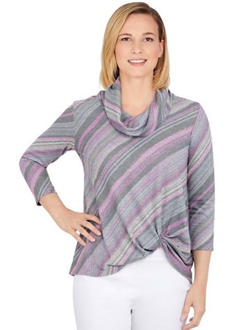 Ruby Rd® Cozy Up Twist Front Top - Image 1 of 5