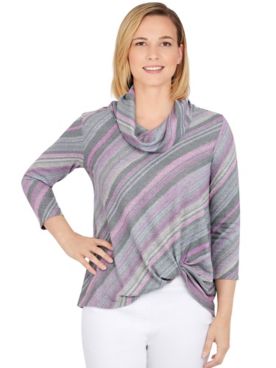 Ruby Rd® Cozy Up Twist Front Top