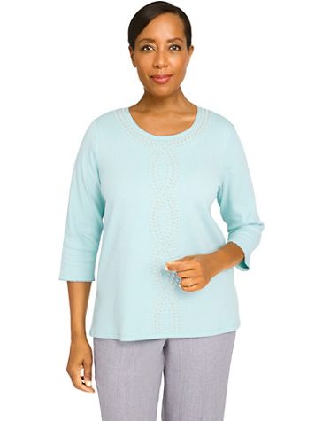 Alfred Dunner® Ladylike Elegant Pearl Design Top - Image 2 of 2