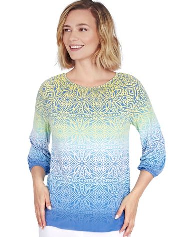 Ruby Rd® Pacific Muse Ombre Medallion Print Top - Image 2 of 2