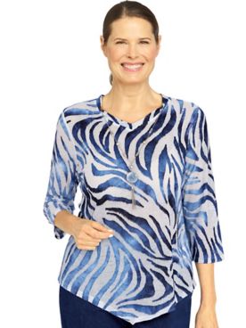 Alfred Dunner® Bright Idea Animal Print Knit Top