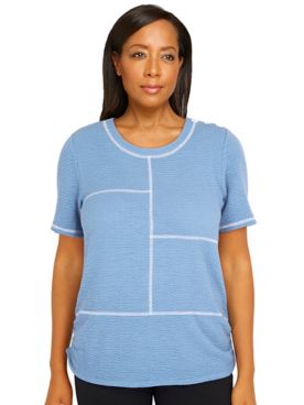 Alfred Dunner® Peace Of Mind Embroidered Knit Top