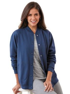 Haband Women’s Snap-It-Up™ Fleece Jacket, Solid 