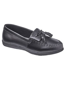 Haband Women’s Dr. Max™ Leather Kiltie Tassel Loafers