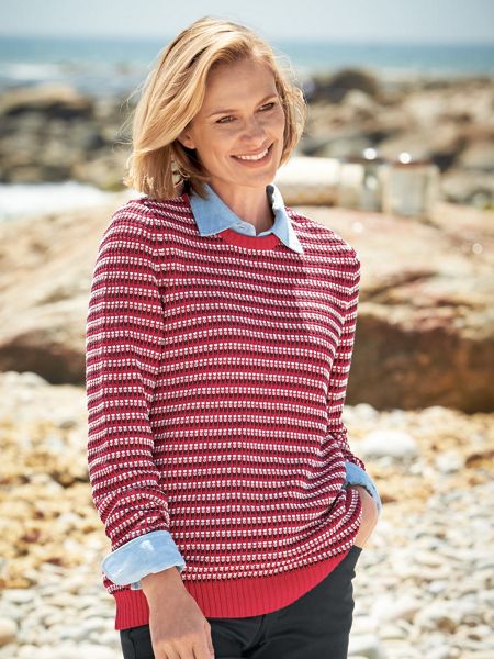 Novelty Stitch Pullover Sweater | Bedford Fair