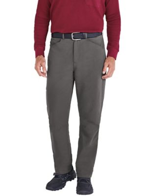 fleece lined twill pants