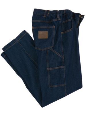 jeans with side elastic waist