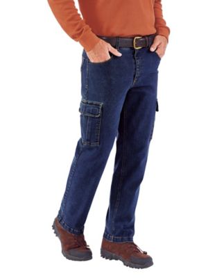men's stretch cargo jeans