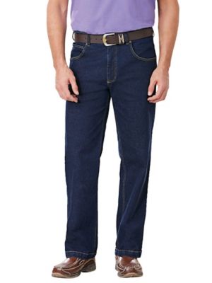 mens stretch denim jeans elastic waist