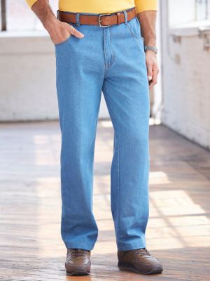 elastic waist mens jeans