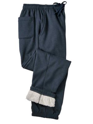 men's flannel lined sweatpants