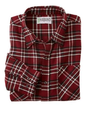 haband women's cotton flannel top & pants pajamas