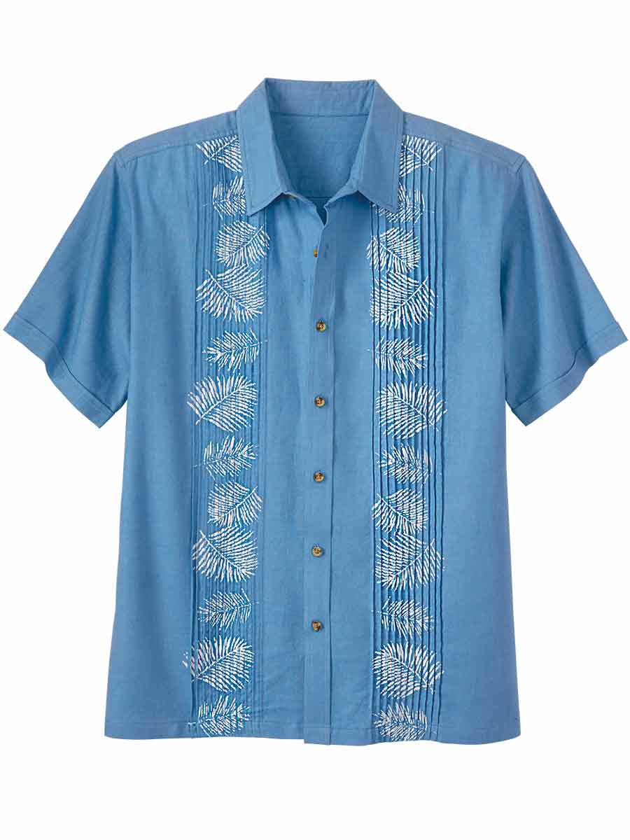 Haband Palm Print Guayabera Shirt