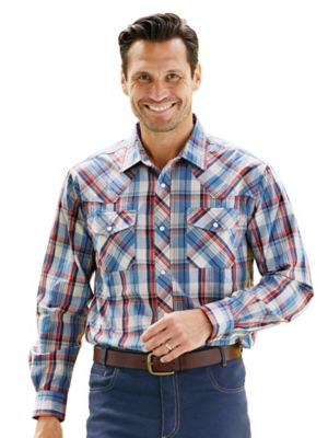 western snap button long sleeve shirts