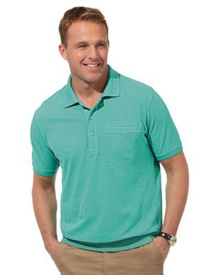 banded bottom polo shirts