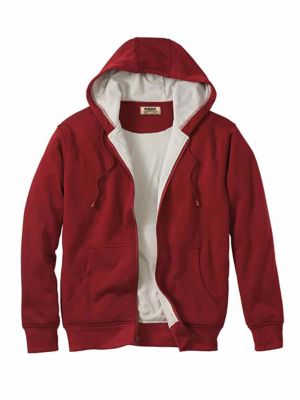 thermal lined fleece hoodie