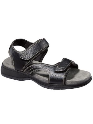 men's two strap leather sandals