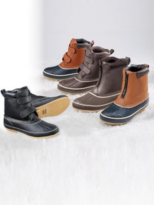 totes surface men's water resistant winter duck boots