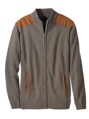 mens zip up cardigan sweater