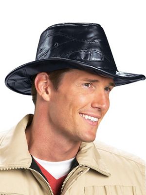 leather driving hat