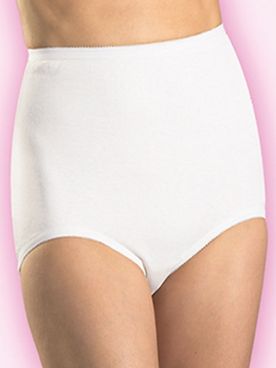 Haband Women’s Incontinence Briefs, Cotton, 3-Pack 