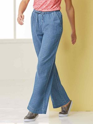 lightweight denim jeans for summer women's