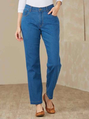 stretch waist jeans womens