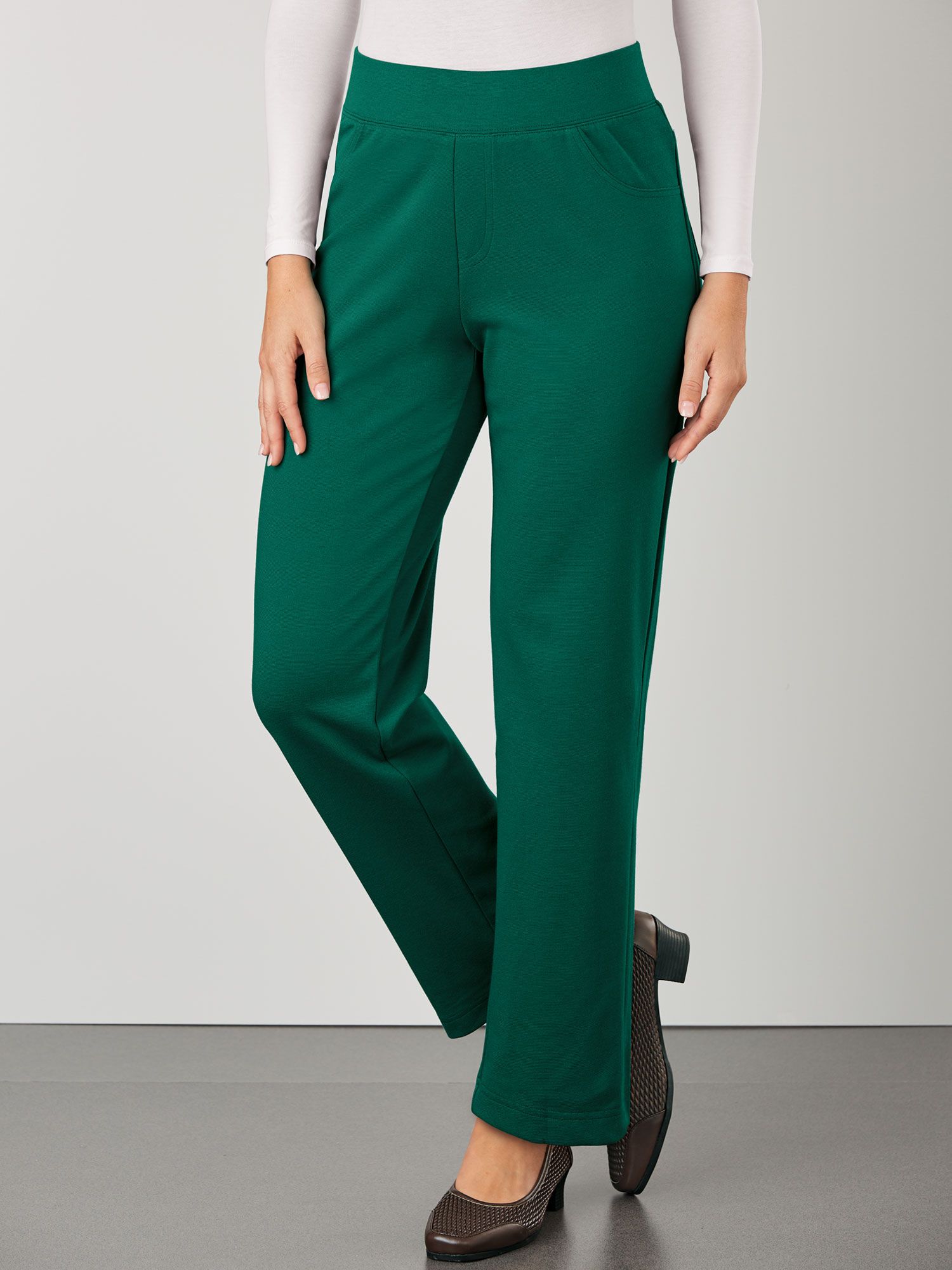 Ponte Straight-leg Trousers - Trousers 