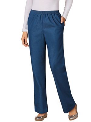 alfred dunner denim pull on pants
