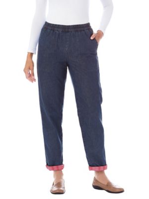 ladies flannel lined jeans