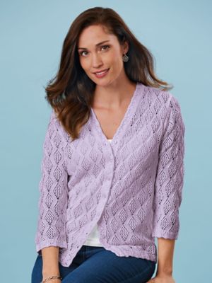 3 quarter sleeve cardigan