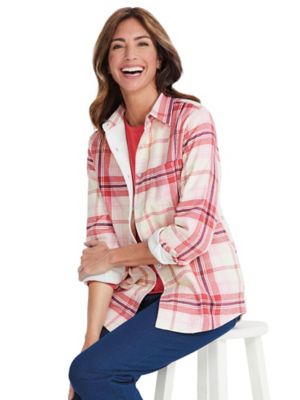 fleece lined flannel hoodie women's
