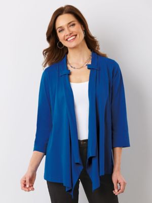 jersey knit cardigan