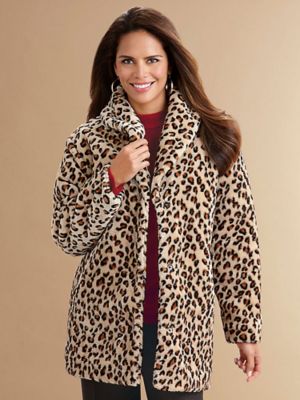 women's faux fur coats and jackets