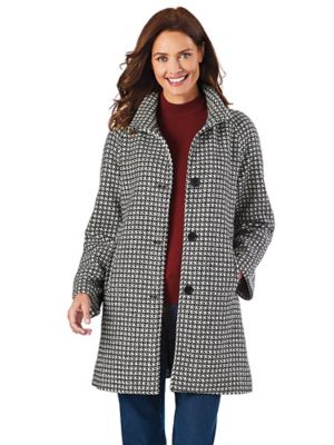 women's petite tweed coat