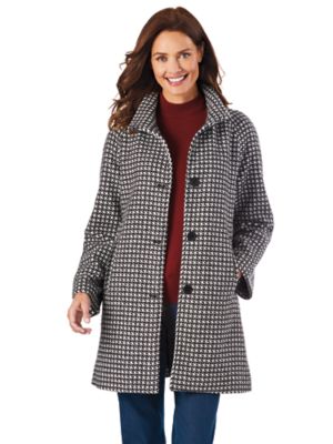 womens tweed car coat