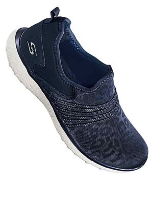 skechers mesh slip ons