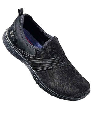 skechers heathered bungee strap mary janes