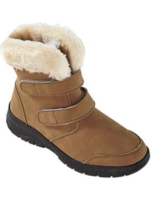 fleece lined slip on boots