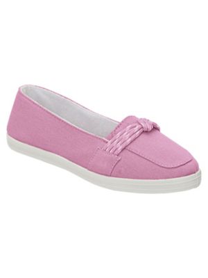 pink canvas slip on shoes