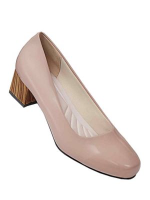 low block heel black pumps