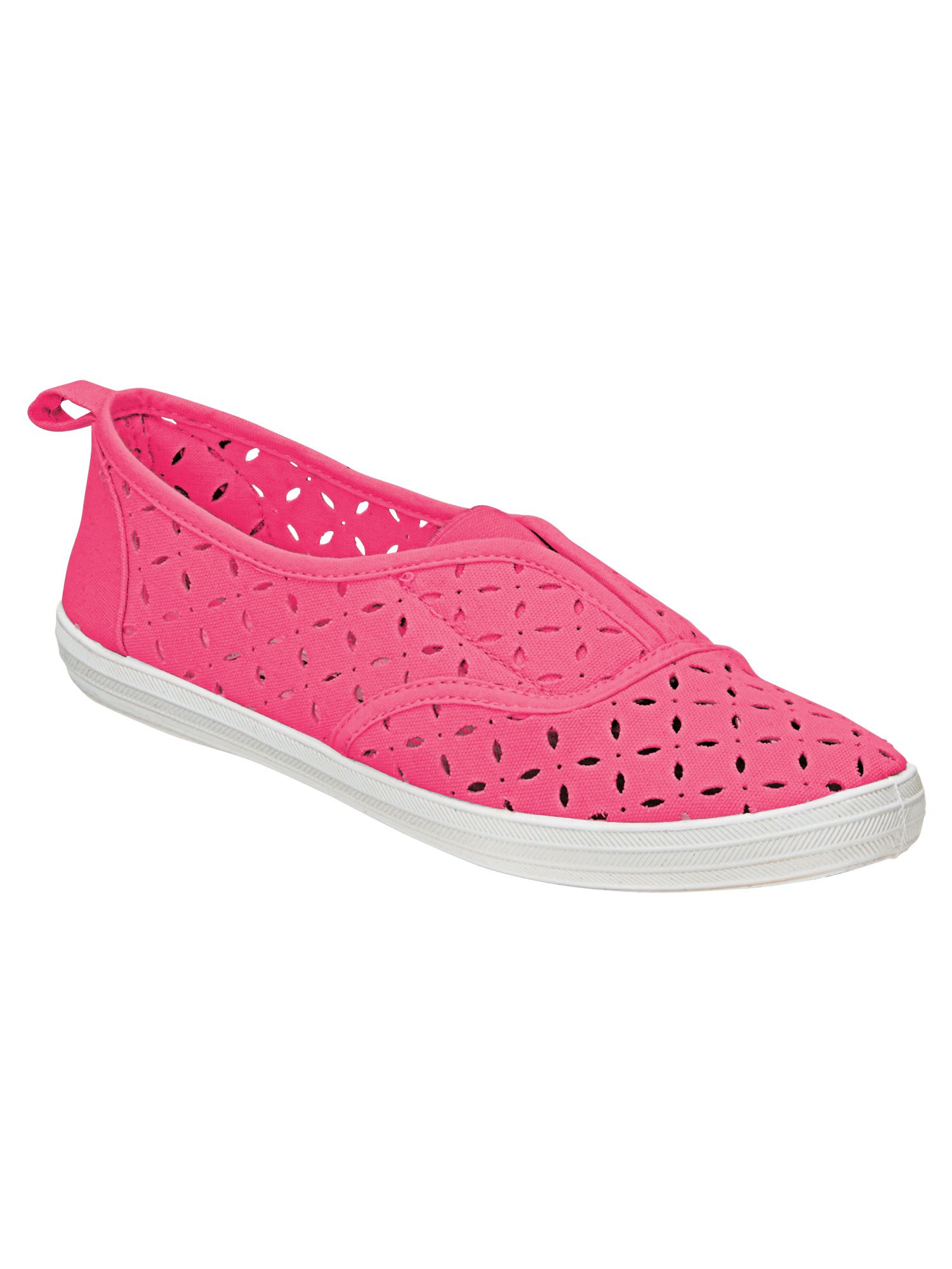 ladies laceless sneakers